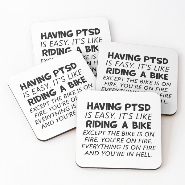 Item preview, Having PTSD Is Easy. It's Like Riding A Bike - Post Traumatic Stress Disorder designed and sold by T-shirt For You.