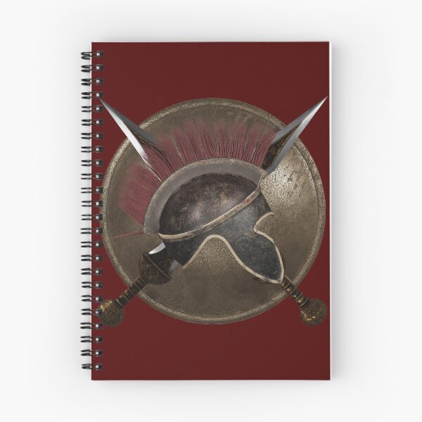 Item preview, Spartan helmet with swords and shield designed and sold by etos-ars.