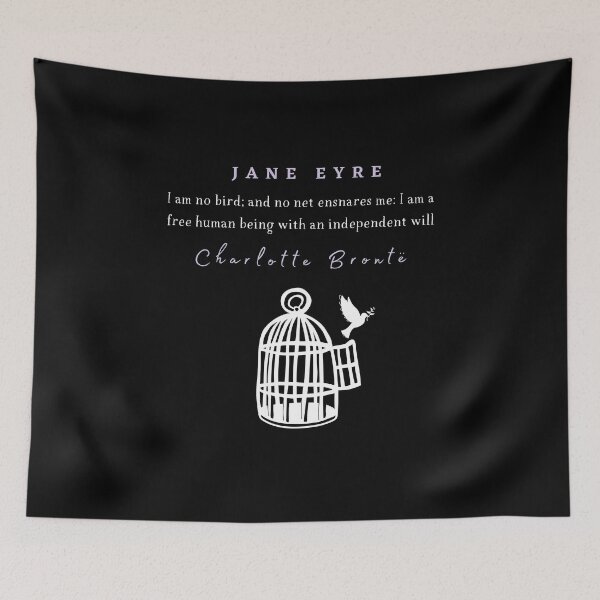 Item preview, I Am No Bird Quote Jane Eyre Booklover Literary Quote designed and sold by Rebel Misfits.