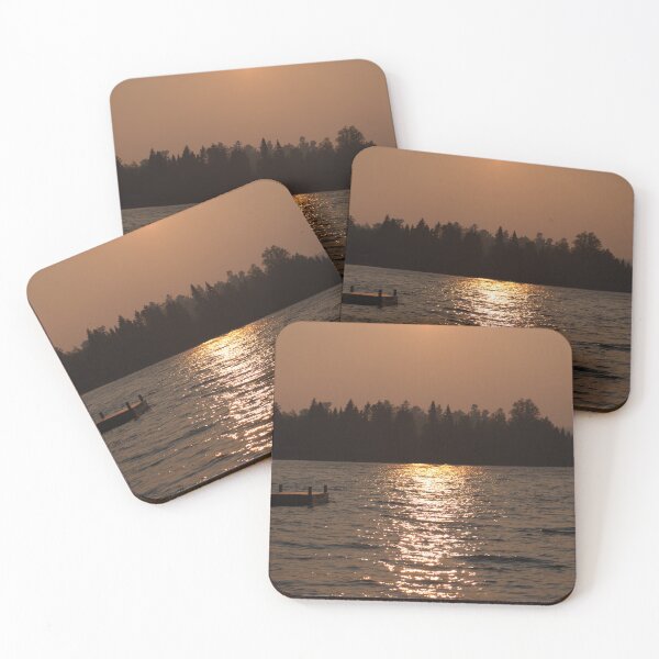 Item preview, Forest, lake, and sunset designed and sold by Reynareyna.