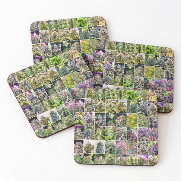 Item preview, Cannabis Flower Collage, Portrait, poster  designed and sold by Michael Dietrich.