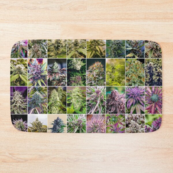 Item preview, Cannabis Flower Collage, Portrait, poster  designed and sold by Michael Dietrich.