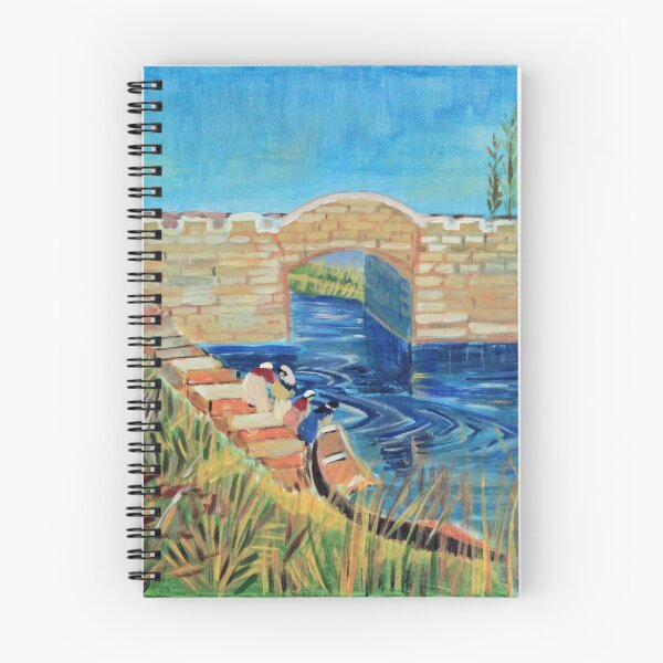 Item preview, Langlois Bridge at Arles with Women Washing, Van Gogh art  style Acrylic painting designed and sold by naturematters.