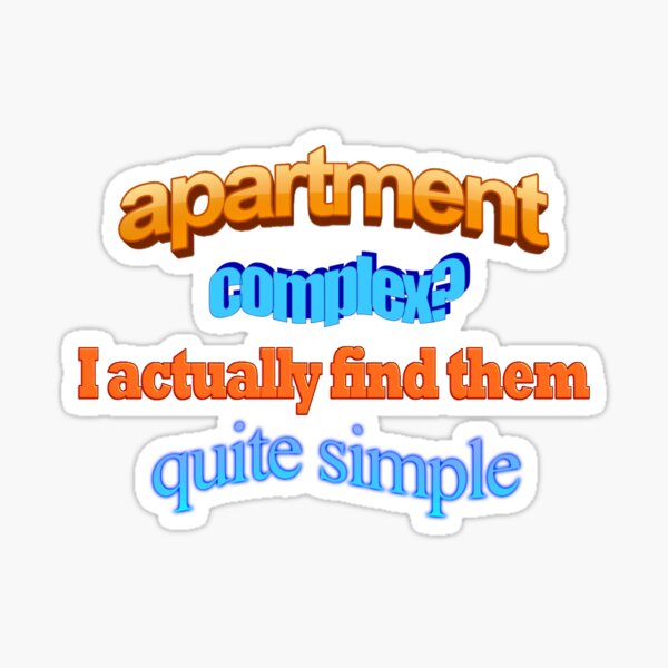 Item preview, apartment complex? I actually find them quite simple designed and sold by snazzyseagull.