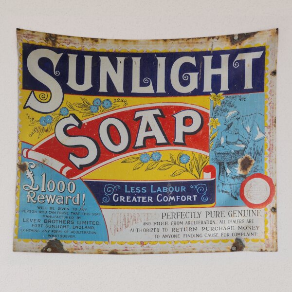 Item preview, Sunlight Soap Vintage Sign designed and sold by ea-photos.