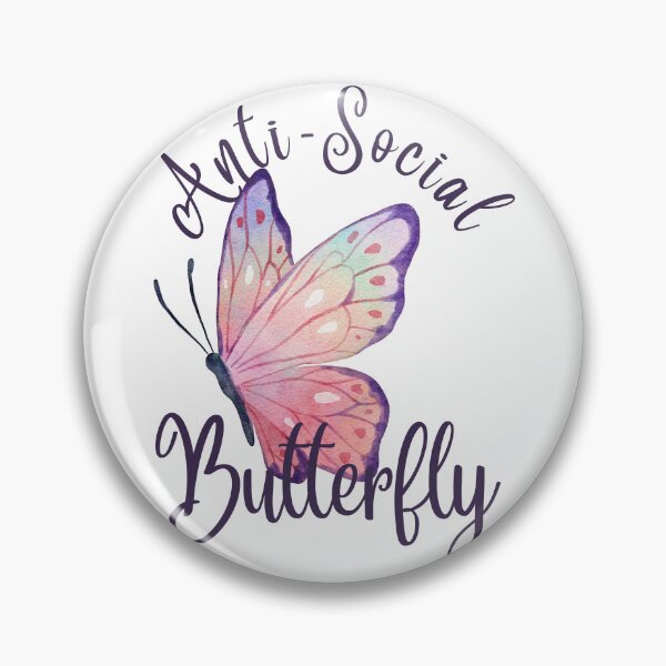 Item preview, Anti-Social Butterfly Graphic Design designed and sold by Willow65625.