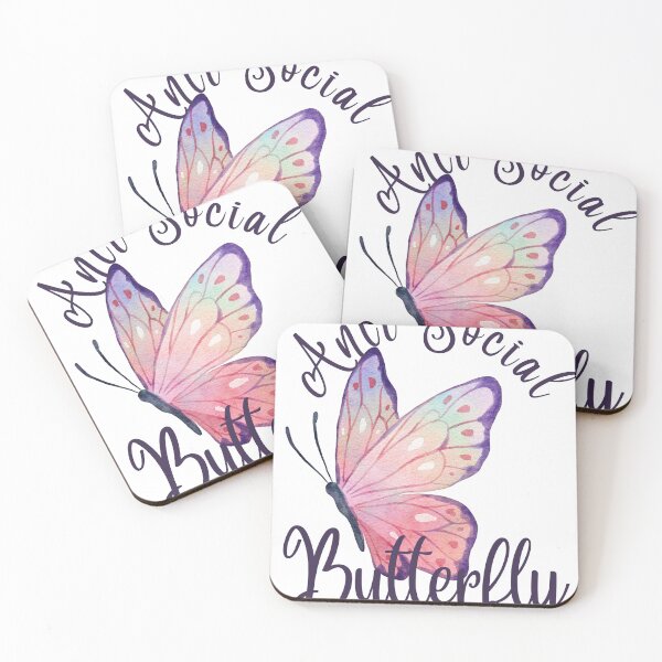 Item preview, Anti-Social Butterfly Graphic Design designed and sold by Willow65625.