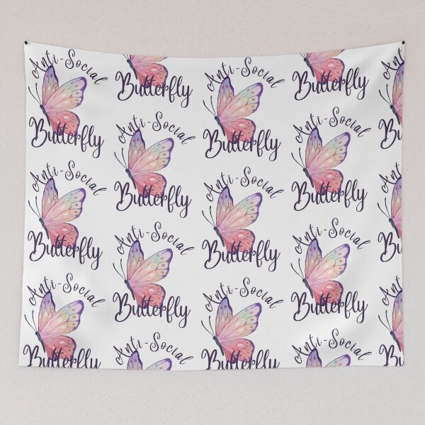Item preview, Anti-Social Butterfly Graphic Design designed and sold by Willow65625.