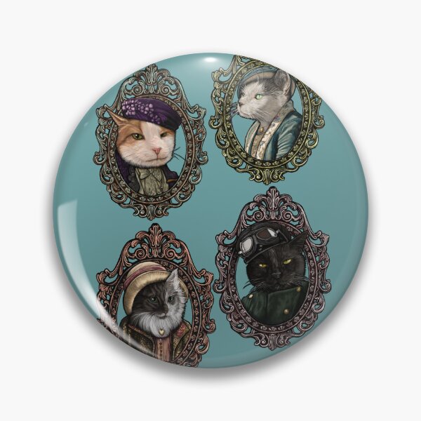 Item preview, Cat Cameo Arrangement: Cats of Society designed and sold by FreyStrandDraws.