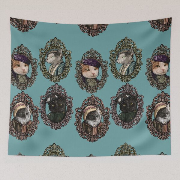 Item preview, Cat Cameo Arrangement: Cats of Society designed and sold by FreyStrandDraws.