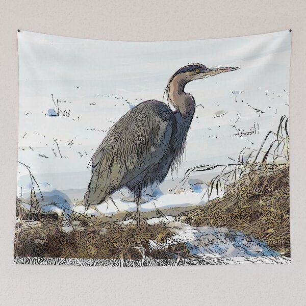 Item preview, Heron Lookout - Great Blue Heron designed and sold by NaturePrints.