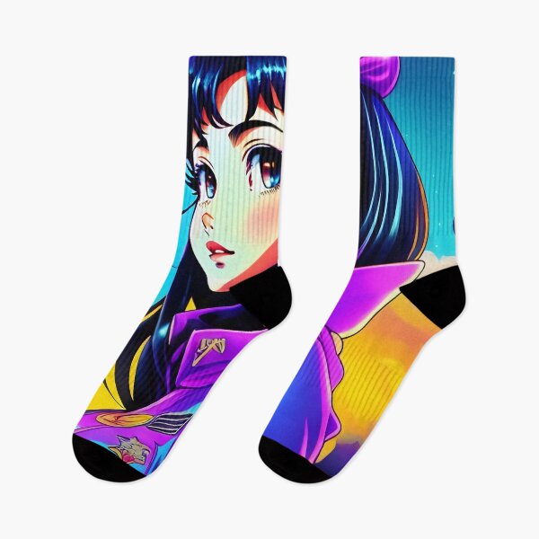 Item preview, Vintage 90's Anime Girl Inspired Retro lofi Cyberpunk graphic designed and sold by iluminal.