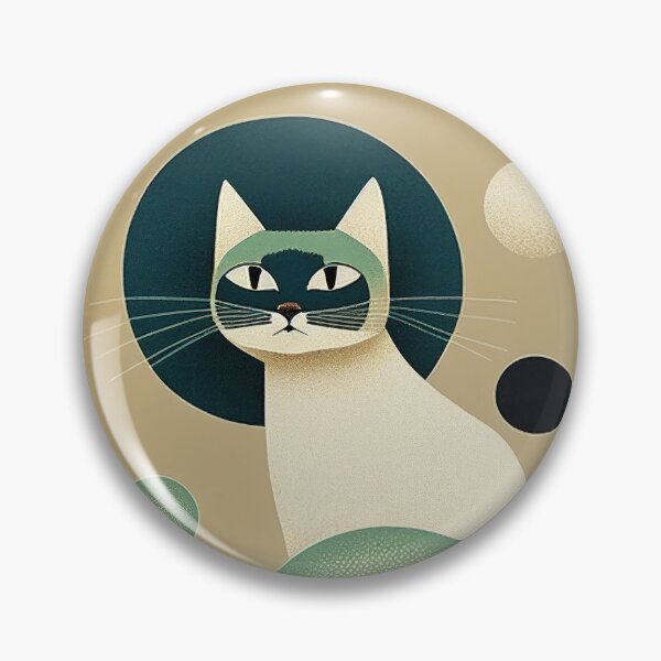 Item preview, Mid Century Cat 2 Abstract Art Print Painting Wall Decor designed and sold by winterkitty88.