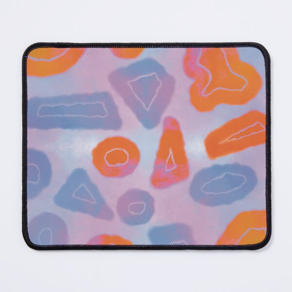 Item preview, Tie and dye Random shapes orange blue abstract seamless pattern designed and sold by chuckletuckle.