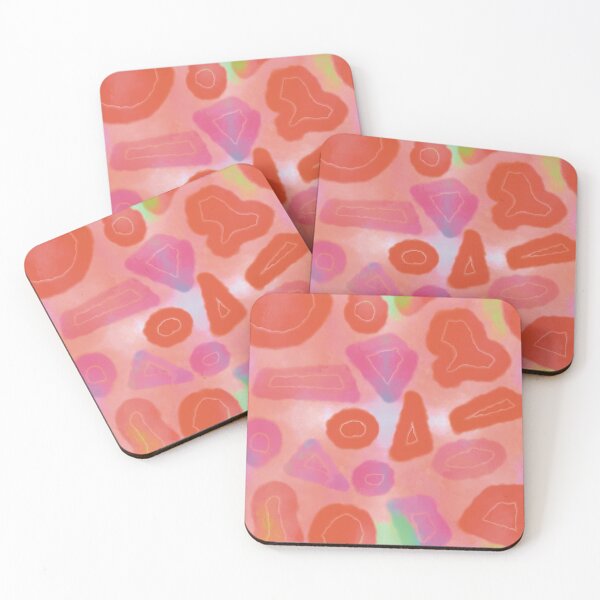 Item preview, Tie and dye Random shapes orange blue abstract seamless pattern designed and sold by chuckletuckle.