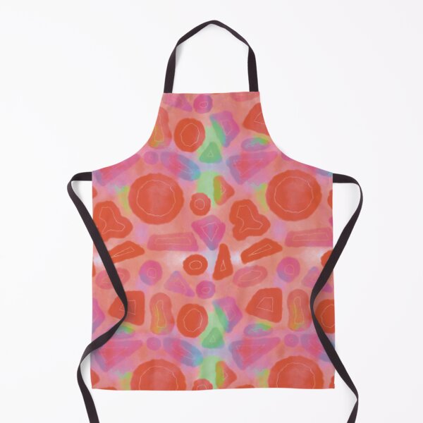 Item preview, Tie and dye Random shapes orange blue abstract seamless pattern designed and sold by chuckletuckle.