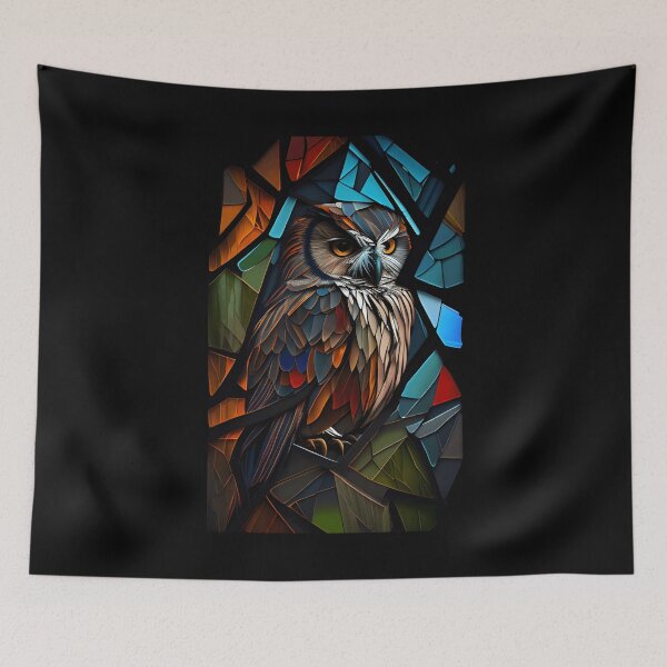 Item preview, Owl - Stained Glass designed and sold by ShadowAndSlate.