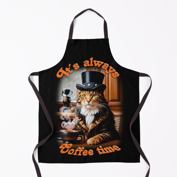 Item preview, It's always coffeetime - cats and coffee, the perfect couple. designed and sold by ArtCreator2023.
