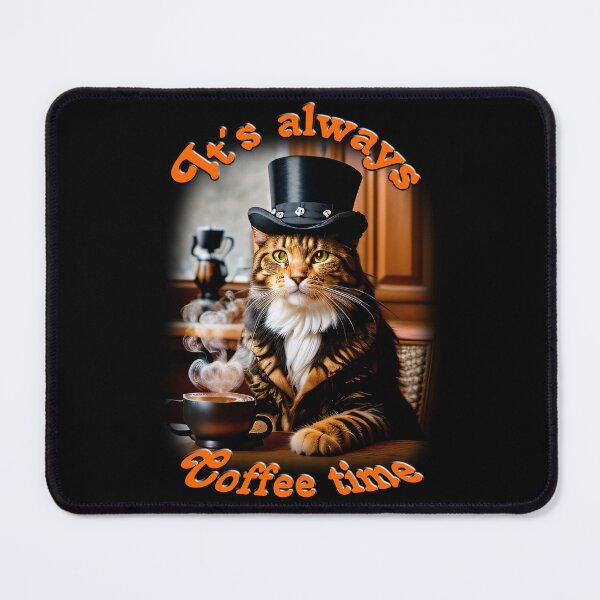 Item preview, It's always coffeetime - cats and coffee, the perfect couple. designed and sold by ArtCreator2023.