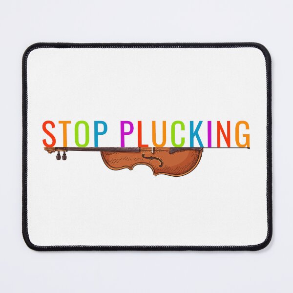 Item preview, Stop Plucking Cello Shirt with Rainbow Text designed and sold by Symphfunny.