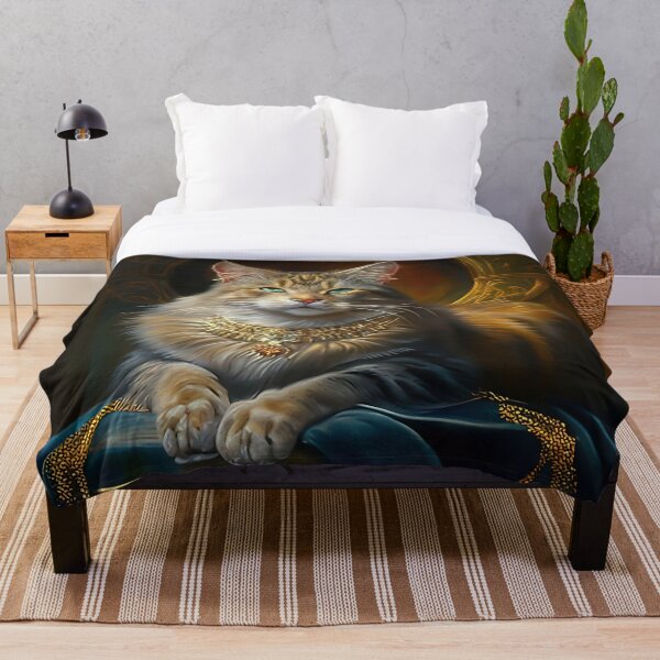 Item preview, cat_A_majestic_and_regal_cat_Golden-Cat designed and sold by MSDream Art ✔️.