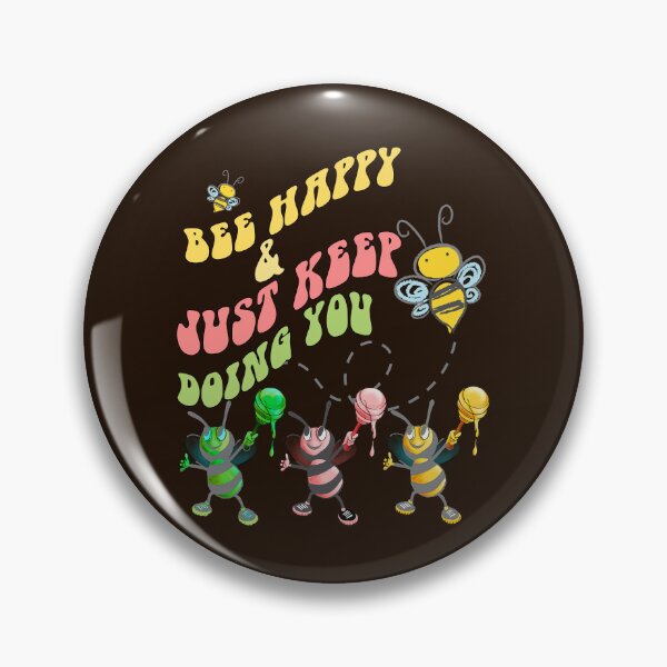 Item preview, Bee Happy Funny Beekeeper Inspirational Quote designed and sold by tamdevo1.