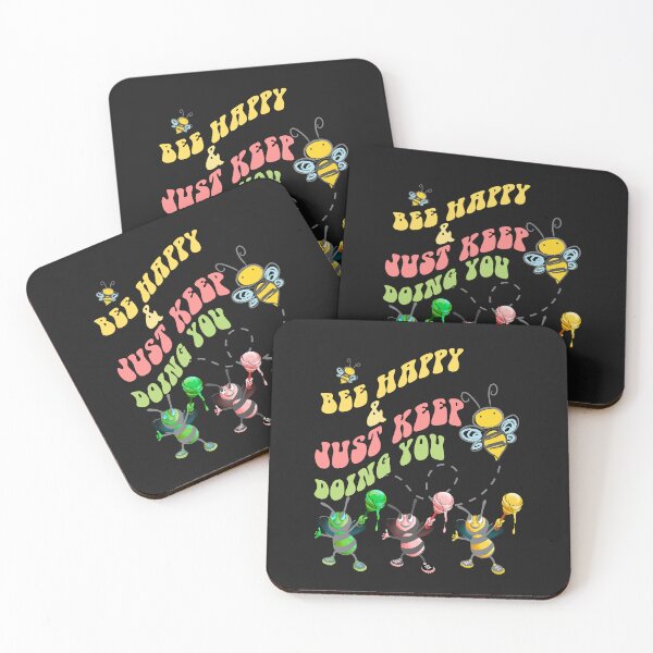 Item preview, Bee Happy Funny Beekeeper Inspirational Quote designed and sold by tamdevo1.