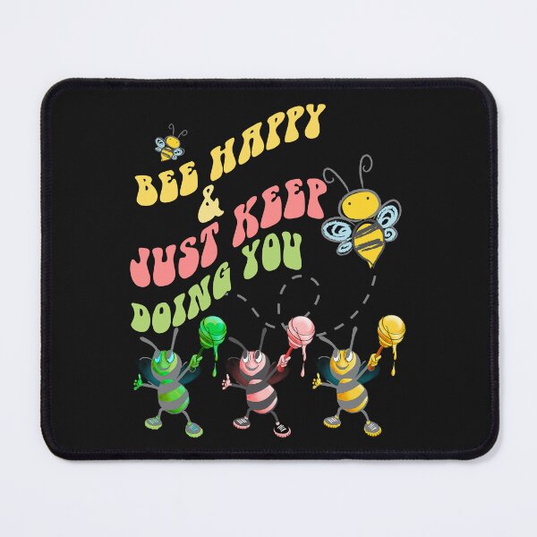 Item preview, Bee Happy Funny Beekeeper Inspirational Quote designed and sold by Cute & Sassy Custom Gifting Boutiques.