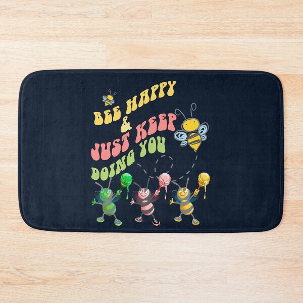 Item preview, Bee Happy Funny Beekeeper Inspirational Quote designed and sold by Cute & Sassy Custom Gifting Boutiques.