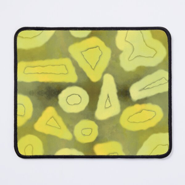 Item preview, Tie and dye Random shapes lemon yellow abstract seamless pattern designed and sold by chuckletuckle.