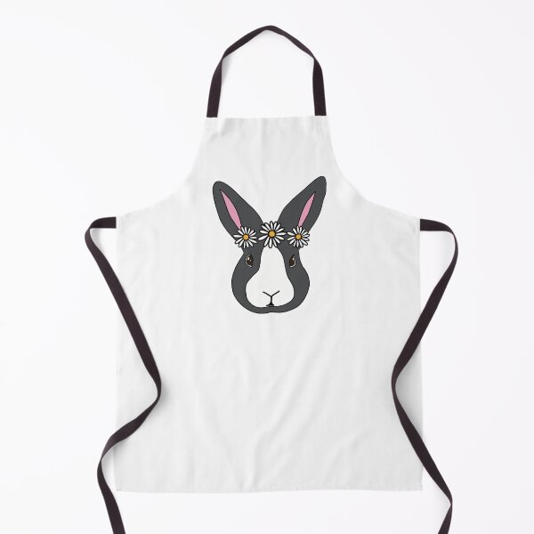Item preview, Grey Dutch Rabbit | Bunny Wearing Flower Crown | Daisy Chain designed and sold by bashfulbunnies.