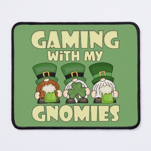 Item preview, Gaming with My Gnomies Saint Patricks Video Games designed and sold by JustCreativity.
