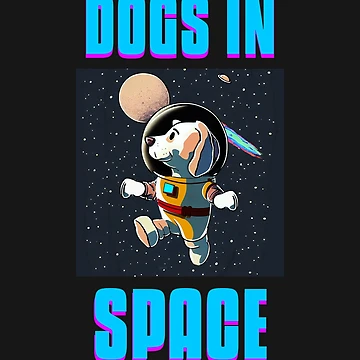 Artwork thumbnail, Dogs In Space - Floating by Coder-T