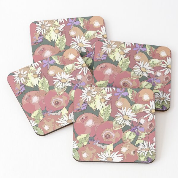 Item preview, Minimalized Apples Daisies Seamless Pattern Design designed and sold by Tina Veenstra.