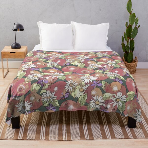 Item preview, Minimalized Apples Daisies Seamless Pattern Design designed and sold by Tina Veenstra.