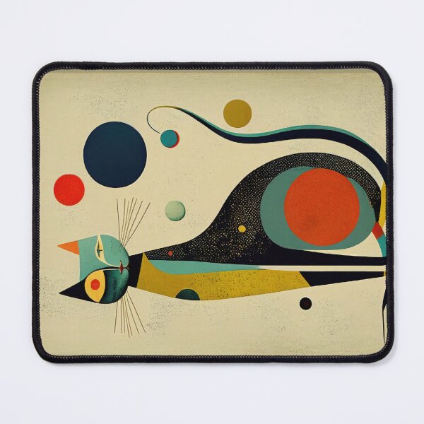 Item preview, Mid Century Cat 3 Abstract Art Print Painting Wall Decor designed and sold by winterkitty88.