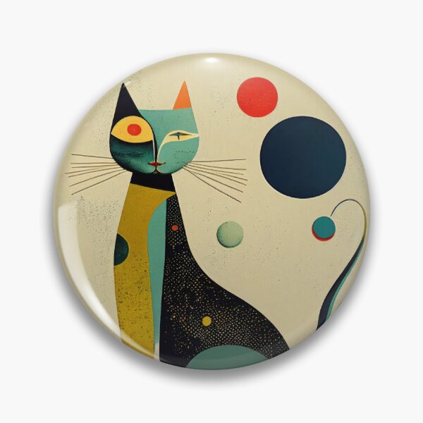 Item preview, Mid Century Cat 3 Abstract Art Print Painting Wall Decor designed and sold by winterkitty88.