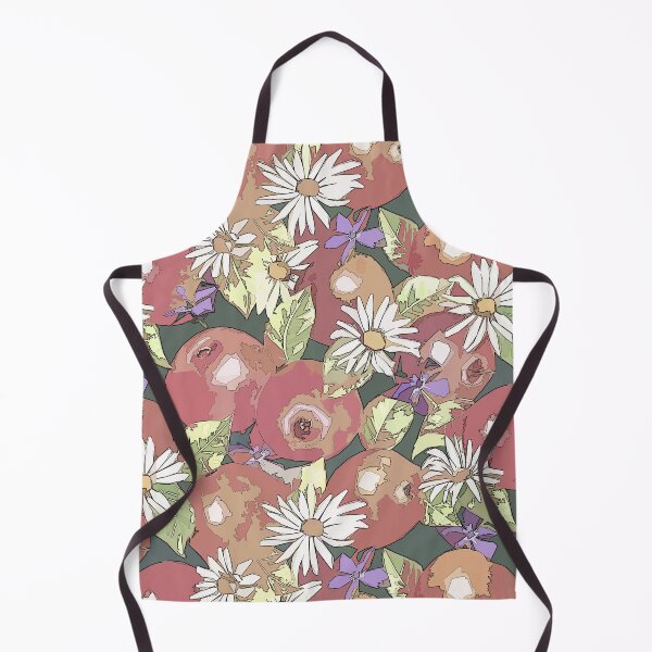 Item preview, Minimalized Apples Daisies Seamless Pattern Design designed and sold by Tina Veenstra.