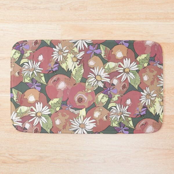 Item preview, Minimalized Apples Daisies Seamless Pattern Design designed and sold by Tina Veenstra.