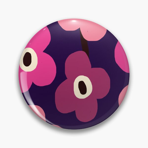 Item preview, Iconic Modern Nordic Garden in Blackcurrant, Purple and Cherry Pink designed and sold by Deutschic.