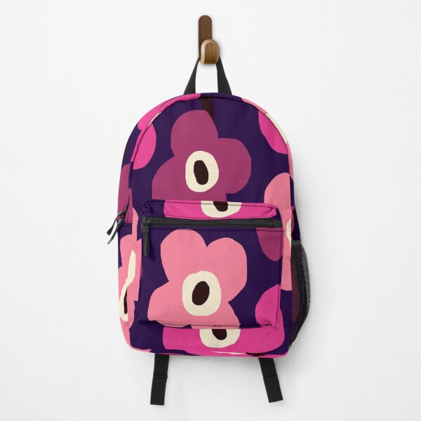 Item preview, Iconic Modern Nordic Garden in Blackcurrant, Purple and Cherry Pink designed and sold by Deutschic.