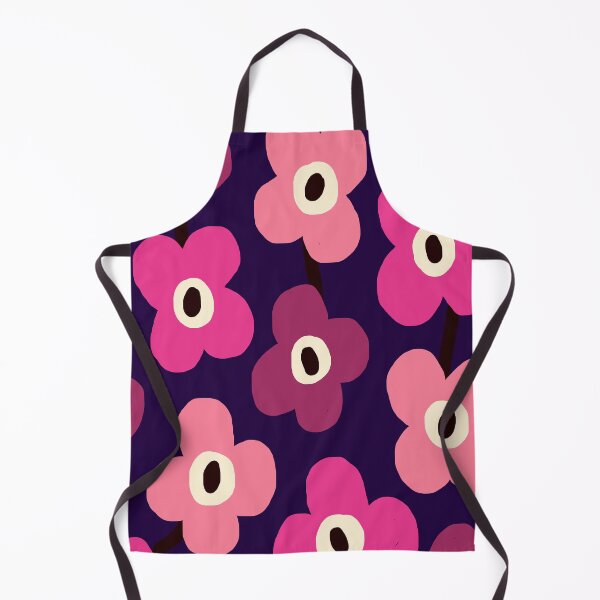 Item preview, Iconic Modern Nordic Garden in Blackcurrant, Purple and Cherry Pink designed and sold by Deutschic.