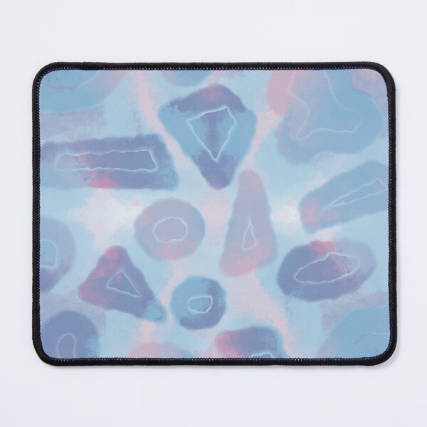 Item preview, Tie and dye Random shapes green blue abstract seamless pattern designed and sold by chuckletuckle.