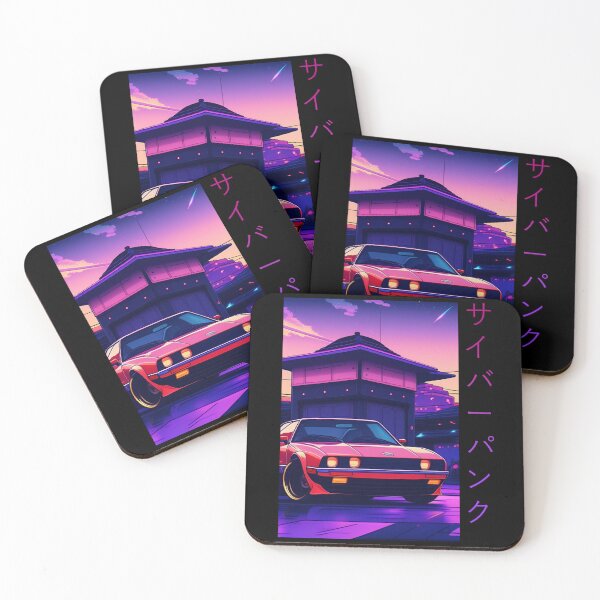 Item preview, Vintage 90's Anime car Cyberpunk Night Sky Lofi retro aesthetic  designed and sold by iluminal.