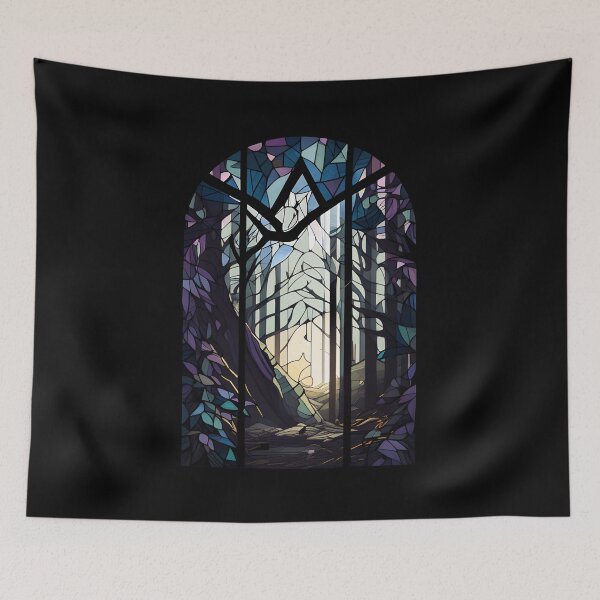 Item preview, Magical Forest - Stained Glass designed and sold by ShadowAndSlate.