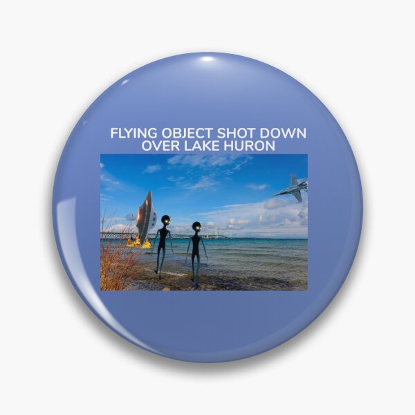 Item preview, UFO SHOT DOWN OVER LAKE HURON - ALIEN CREATURES APPEAR designed and sold by TechLaughs.