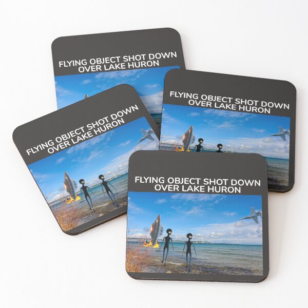Item preview, UFO SHOT DOWN OVER LAKE HURON - ALIEN CREATURES APPEAR designed and sold by TechLaughs.