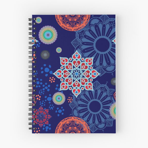 Item preview, Artistic pattern of flowers in geometric shapes, Illustration with mixed designs of flowers and mandalas in decorative style.  designed and sold by Malogue.