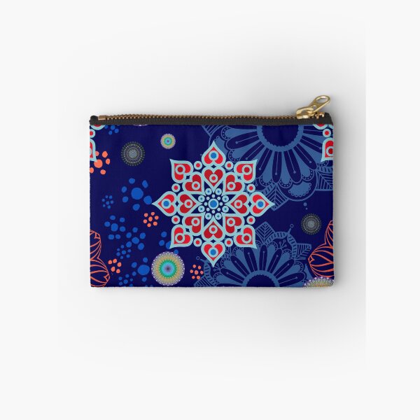 Item preview, Artistic pattern of flowers in geometric shapes, Illustration with mixed designs of flowers and mandalas in decorative style.  designed and sold by Malogue.
