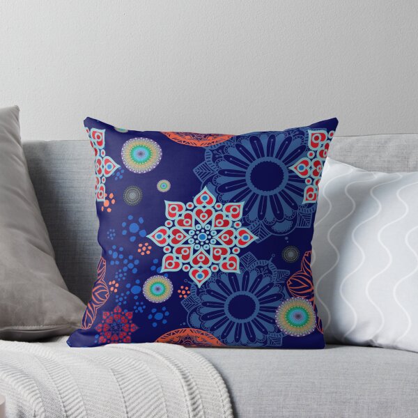 Item preview, Artistic pattern of flowers in geometric shapes, Illustration with mixed designs of flowers and mandalas in decorative style.  designed and sold by Malogue.